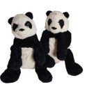  IKEA KRAMIG panda plüss 33cm 2 db szemből használt állapot