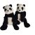  IKEA KRAMIG panda plüss 33cm 2 db szemből használt állapot