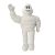 Michelin Man plüss Bibendum kabalafigura 33 cm újszerű fehér integet