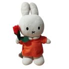 Miffy nyuszi plüss virággal 22 cm