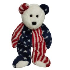 Ty Amerikai mintás maci plüss 37 cm