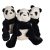 IKEA KRAMIG panda plüss 33cm 3 db együtt ülő póz kitűnő állapot