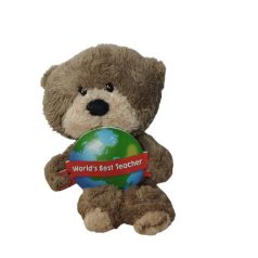 Hugs plüss maci 18 cm / A világ legjobb tanárának.