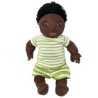 IKEA LEKA baba teljes alakos zöld fehér csíkos ruha 45cm