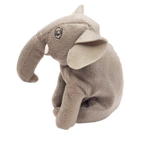  IKEA DJUNGELSKOG elefánt plüss ülő póz, szürke, 12 cm