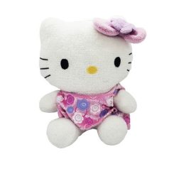 Hello Kitty cica plüss  Virágos ruhában 