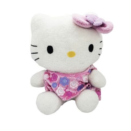 Hello Kitty cica plüss  Virágos ruhában 