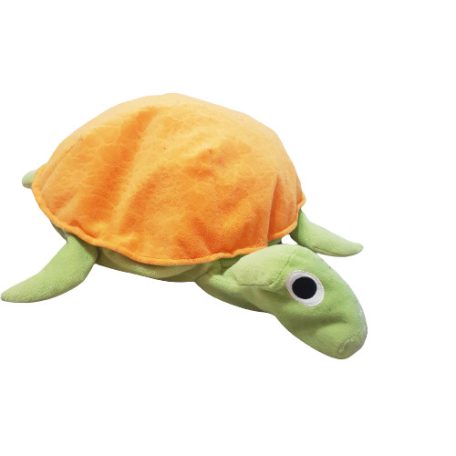 IKEA KORALL SKÖLDPADDA teknős plüss 50x43cm narancs zöld, kitűnő