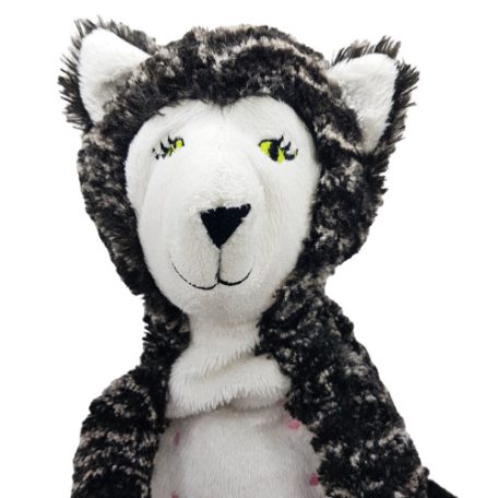 IKEA GOSIG KATT cirmos cica plüss arc közelről