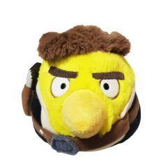 Angry Birds Star Wars Han Solo plüss szemből sárga arc barna haj szemöldök blaster öv
