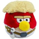 Angry Birds Star Wars Luke Skywalker plüss szemből piros arc szőke haj fehér Jedi ruha fénykard sárga csőr