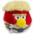 Angry Birds Star Wars Luke Skywalker plüss szemből piros arc szőke haj fehér Jedi ruha fénykard sárga csőr