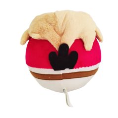 Angry Birds Star Wars Luke Skywalker plüss hátulnézet szőke haj fekete faroktoll barna öv fehér ruha
