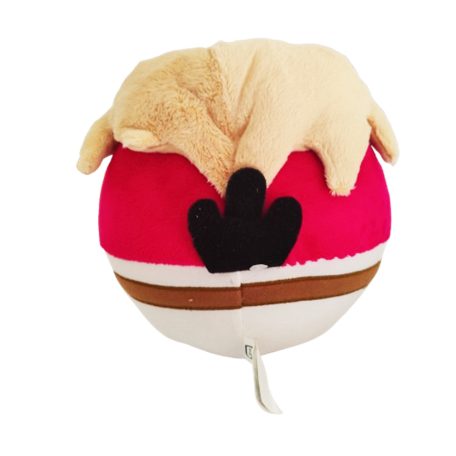 Angry Birds Star Wars Luke Skywalker plüss hátulnézet szőke haj fekete faroktoll barna öv fehér ruha