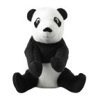 IKEA DJUNGELSKOG panda plüss szemből, fekete-fehér, hímzett szem, 12 cm