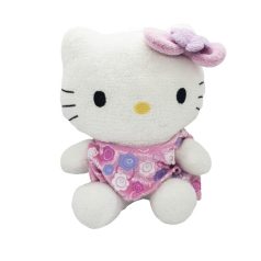 Hello Kitty cica plüss  Virágos ruhában 