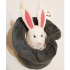 IKEA nyuszi plüss kalapban / felhúzós, dallamot játszó