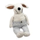  IKEA SKOGSHARE nyuszi plüss 32cm kockás nadrágban, jó állapot