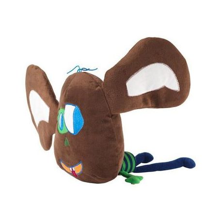 IKEA SAGOSKATT majom plüss oldalról, hatalmas fülek, kék lábak, újszerű 48 cm