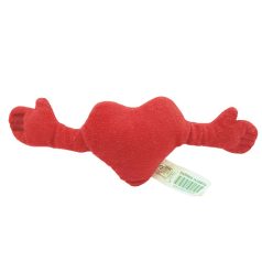 IKEA FAMNIG HJÄRTA szív plüss kinyújtott kezekkel, piros tépőzáras, 27 cm címkés