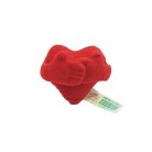 IKEA FAMNIG HJÄRTA szív plüss ölelő pózban, tépőzár összetapad, 27 cm