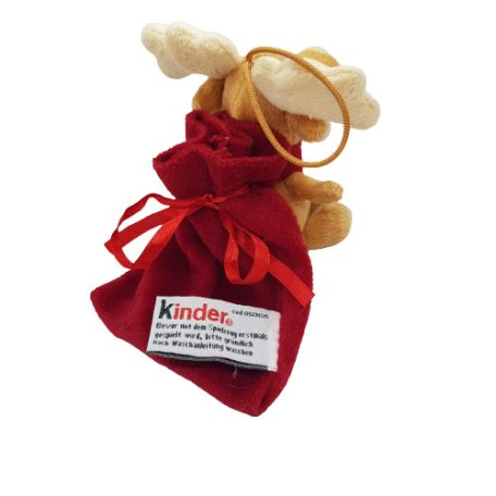 Kinder Jávorszarvas plüss Mikulás zsákkal