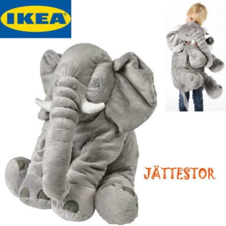 IKEA elefánt plüss 55 cm