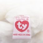 Fehér fényes szőrű maci plüss Ty 