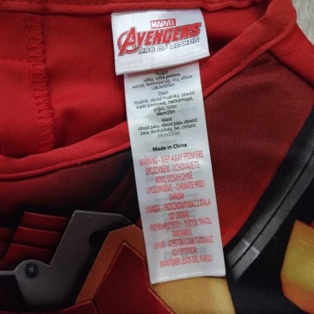 Vasember, Iron Man izmosított jelmez 7-8 év Marvel