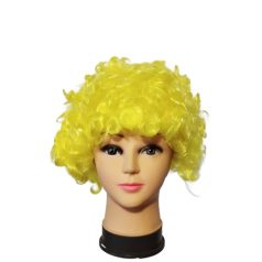 Sárga göndör paróka