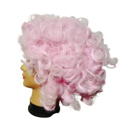 Rózsaszín göndör paróka