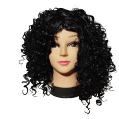 Fekete göndör paróka