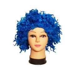 Kék göndör paróka