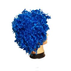 Kék göndör paróka