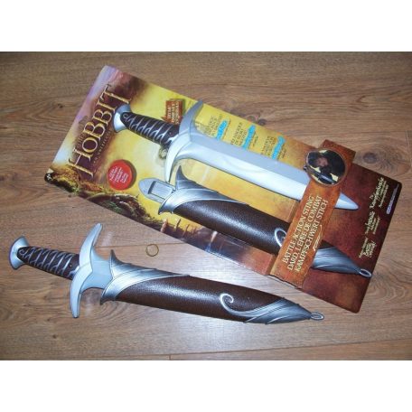 Hobbit Bilbo Kard + gyűrű / Villogó, hangot adó 50 cm / Gyűjtőknek is ajánlom!