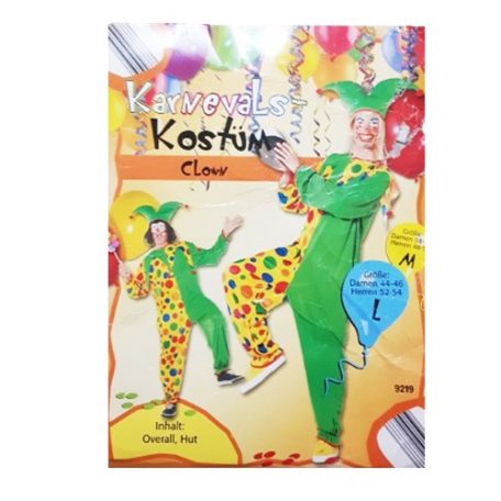 Bohóc jelmez szett L