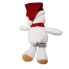 Kinder plüss jegesmedve 24 cm hátulnézet piros sapka sál CE címke