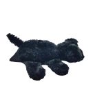  IKEA KLAPPAR DJUR fekete kutya kézbáb 25cm oldalról göndör szőr