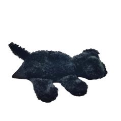  IKEA KLAPPAR DJUR fekete kutya kézbáb 25cm oldalról göndör szőr