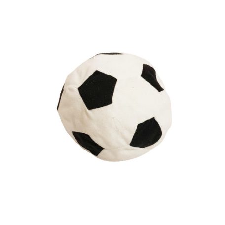 IKEA puha plüss focilabda 20 cm, klasszikus fekete-fehér mintával babáknak