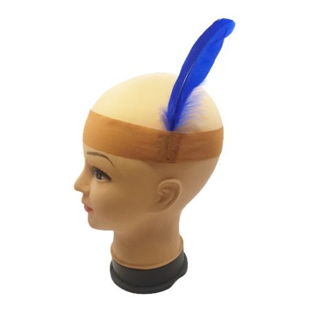 Indián Kék tollas fejdísz