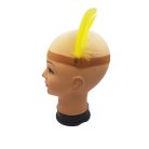 Indián Sárga tollas fejdísz