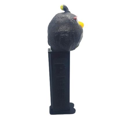 Angry Birds Bomb PEZ adagoló oldalnézet fekete tartó PEZ felirat dombornyomás