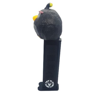 Angry Birds Black Bomb PEZ adagoló oldalnézet eredeti PEZ körlogó oldalán