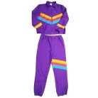 Susogós jogging lila jelmez szett XL 80-as 90-es évek 