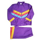 Susogós jogging lila jelmez szett XL 80-as 90-es évek 