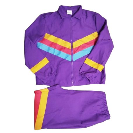 Susogós jogging lila jelmez szett XL 80-as 90-es évek 