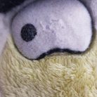 Angry Birds Matilda plüss jobb szem szakadás 1 cm fehér műanyag közelről