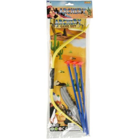 Íj szett késsel 38 cm Vadász, Indián jelmezhez