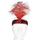 Charleston Kán Kán fejdísz Piros